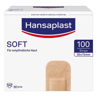 Hansaplast Soft Strips 3,0x7,2cm 100 stk von Beiersdorf AG PZN 00757950