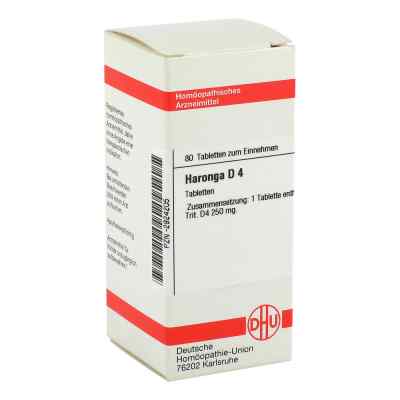 Haronga D4 Tabletten 80 stk von DHU-Arzneimittel GmbH & Co. KG PZN 02924205