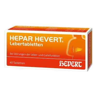 Hepar Hevert Lebertabletten 40 stk von Hevert Arzneimittel GmbH & Co. K PZN 13863257