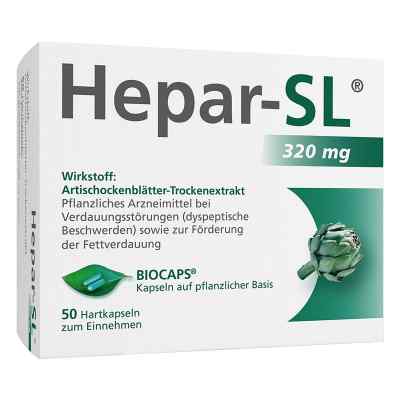 Hepar Sl 320 mg Hartkapseln 50 stk von MCM KLOSTERFRAU Vertr. GmbH PZN 09530432