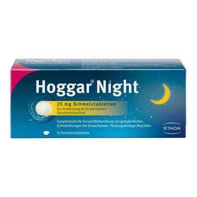 Hoggar Night 25 mg Doxylamin Schlaf-Schmelztabletten 10 stk von STADA Consumer Health Deutschlan PZN 14144151