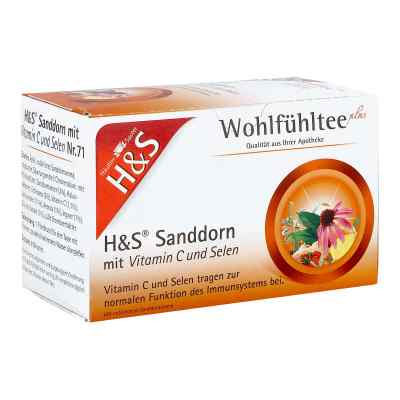 H&S Sanddorn mit Vitaminen C und Selen Filterbeutel 20X2.5 g von H&S Tee - Gesellschaft mbH & Co. PZN 17454314