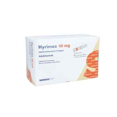 Hyrimoz 40 mg/0,8 ml iniecto -lösung im Fertigpen 6 stk von EurimPharm Arzneimittel GmbH PZN 15870149