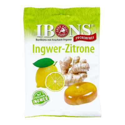 Ibons Ingwer Zitrone ohne Zucker Tüte Lutschbonbons 75 g von Arno Knof GmbH PZN 16884633
