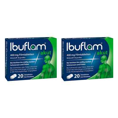 Ibuflam akut: 400 mg Ibuprofen Schmerztabletten
