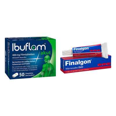 Ibuflam® akut (50 stk) und Finalgon Wärmesalbe Duo (20g)