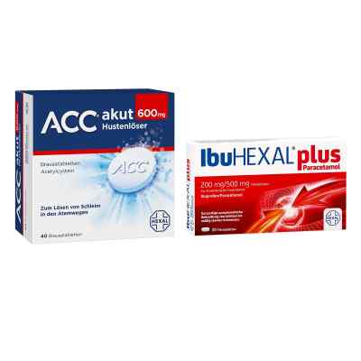 Ibuhexal Plus Paracetamol + Acc akut 600mg Hustenlöser 40 stk