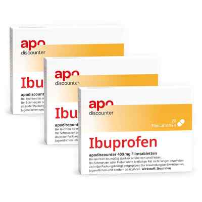 Ibuprofen 400 mg Schmerztabletten von apodiscounter