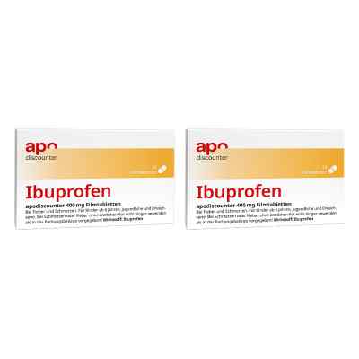 Ibuprofen Apodiscounter 400 Mg Filmtabletten 2x20 stk von Interpharm GmbH PZN 08102016