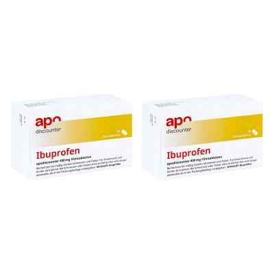 Ibuprofen Apodiscounter 400 Mg Schmerztabletten 2 x 50 stk von Fair-Med Healthcare GmbH PZN 08101936