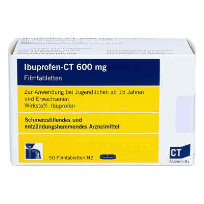 Ibuprofen-CT 600mg 50 stk von AbZ Pharma GmbH PZN 04190894