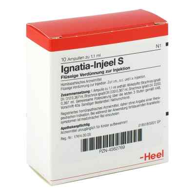 Ignatia Injeel S Ampullen 10 stk von Biologische Heilmittel Heel GmbH PZN 04562769