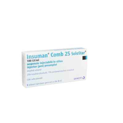 Insuman Comb 25/75 100 Internationale Einheiten pro Milliliter S 5X3 ml von axicorp Pharma GmbH PZN 10325453