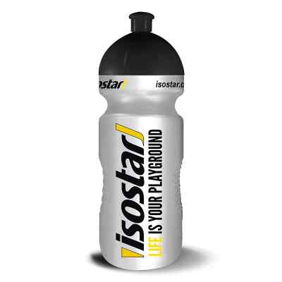 Isostar Push Pull Trinkflasche Silver 650 ml