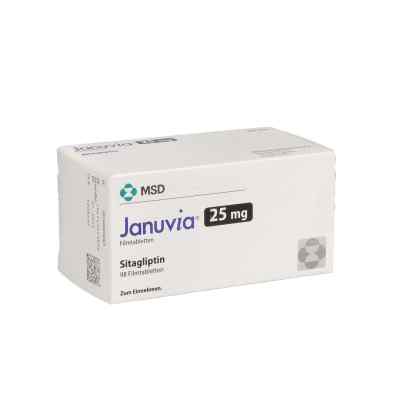 Januvia 25 mg Filmtabletten 98 stk von MSD Sharp & Dohme GmbH PZN 00814642