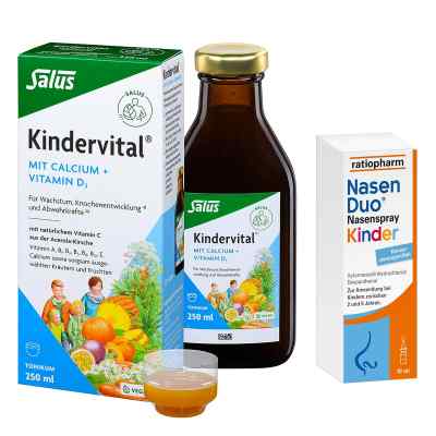 Kindervital mit Calcium + D3 Tonikum Salus + Nasenduo Nasenspray