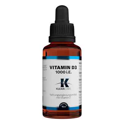 Klean Labs Vitamin D3 1000 i.E. pro Tropfen