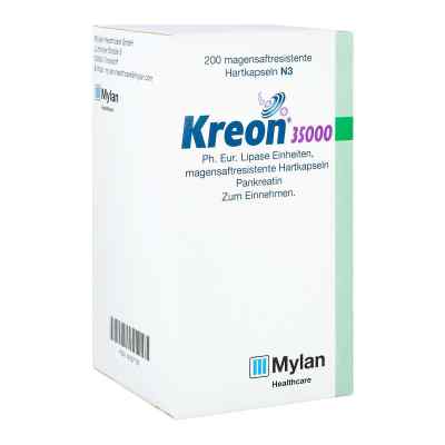 Kreon 35.000 Ph.eur.lipase Einheiten msr.Hartkaps. 200 stk von Mylan Healthcare GmbH PZN 14327733