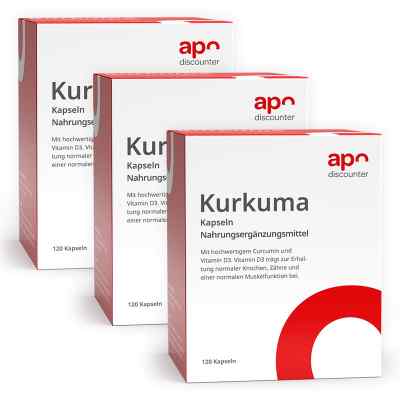 Kurkuma Kapseln mit Vitamin D3 von apodiscounter