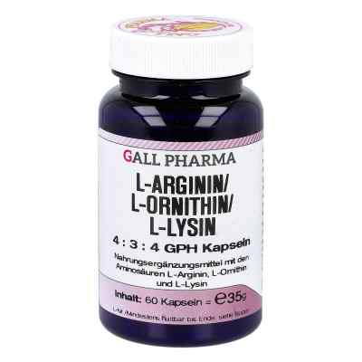 L-arginin/l-ornithin/l-lysin 4:3:4 Gph Kapseln 60 stk von GALL-PHARMA GmbH PZN 04131880
