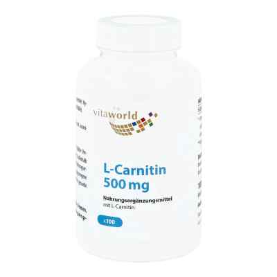 L-carnitin 500 mg Kapseln 100 stk von Vita World GmbH PZN 01472623