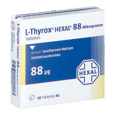 L-thyrox Hexal 88 Mikrogramm Tabletten 50 stk von Hexal AG PZN 13168899