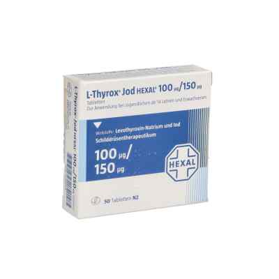 L-thyrox Jod Hexal 100/150 Tabletten 50 stk von Hexal AG PZN 04116053