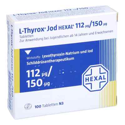 L-thyrox Jod Hexal 112/150 Tabletten 100 stk von Hexal AG PZN 04250277