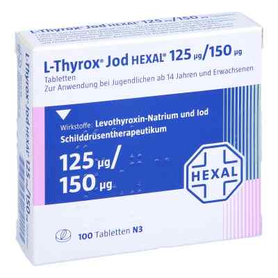 L-thyrox Jod Hexal 125/150 Tabletten 100 stk von Hexal AG PZN 04116099