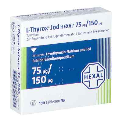 L-Thyrox Jod HEXAL 75μg/150μg 100 stk von Hexal AG PZN 04116047