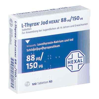 L-Thyrox Jod HEXAL 88μg/150μg 100 stk von Hexal AG PZN 04250260
