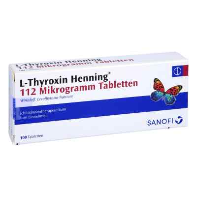 L-thyroxin Henning 112 Μg Tabletten 100 stk von Sanofi-Aventis Deutschland GmbH PZN 16917551