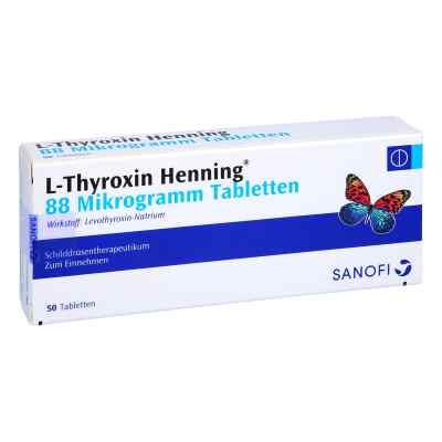 L-thyroxin Henning 88 Μg Tabletten 50 stk von Sanofi-Aventis Deutschland GmbH PZN 16917427