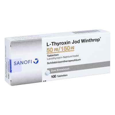 L-thyroxin Jod Winthrop 50 [my]g/150 [my]g Tablett 100 stk von Sanofi-Aventis Deutschland GmbH PZN 06816553