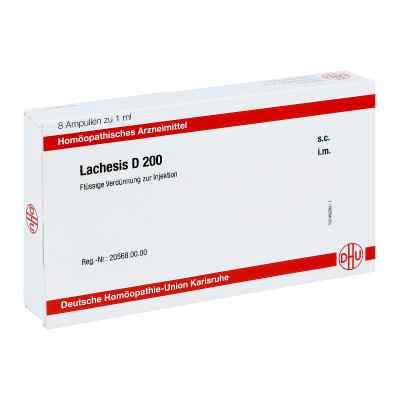 Lachesis D 200 Ampullen 8X1 ml von DHU-Arzneimittel GmbH & Co. KG PZN 11706849