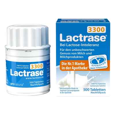Lactrase 3.300 Fcc Tabletten I.klicksp.nachfüllp. 500 stk von Pro Natura Gesellschaft für gesu PZN 18683985