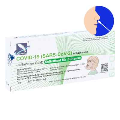 Laientest Deepblue Medical - Covid-19 SAR-CoV-2 Antigen Rapid Na 1 stk von  PZN 08101435