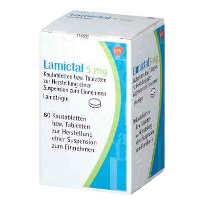 Lamictal 5 mg Tabletten zur, zum Herstell.e.Susp.z.Einn. 60 stk von GlaxoSmithKline GmbH & Co. KG PZN 13350954