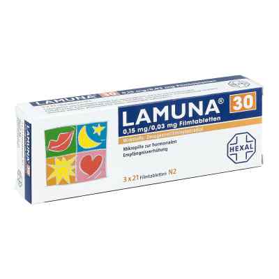 Lamuna 30 Filmtabletten 3X21 stk von Hexal AG PZN 00956448