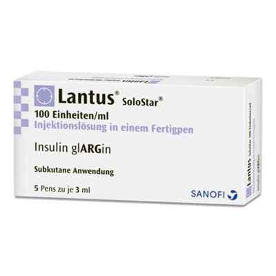 Lantus 100 Einheiten/ml SoloStar 3ml 5X3 ml von Sanofi-Aventis Deutschland GmbH PZN 05387819