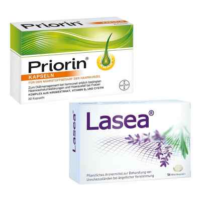 Lasea Weichkapseln und Priorin Kapseln