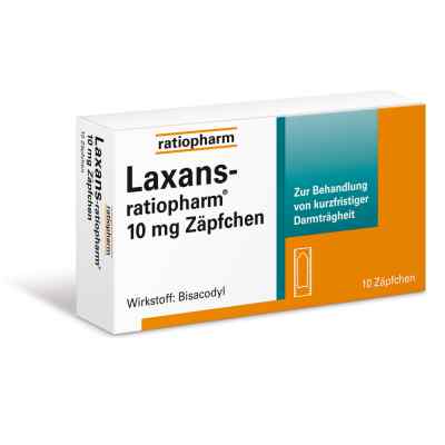 Laxans-ratiopharm 10mg Zäpfchen 10 stk von ratiopharm GmbH PZN 03797909