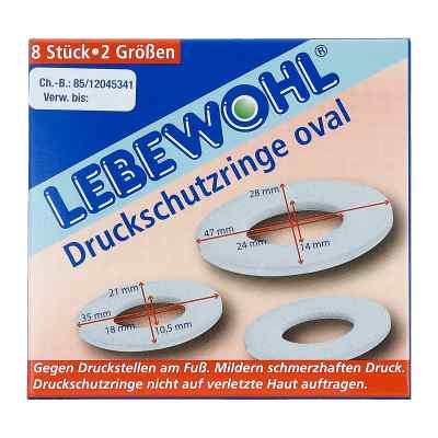 Lebewohl Druckschutzringe oval 8 stk von lebewohl-Fabrik GmbH & Co. KG PZN 00620398