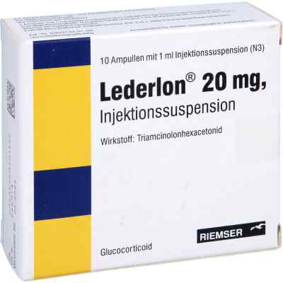 Lederlon 20 Mg Injektionssusp.amp.o.inj.-besteck 10X1 ml von Esteve Pharmaceuticals GmbH PZN 03347804
