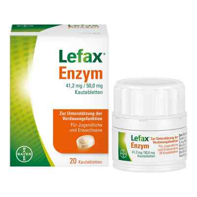 Lefax Enzym zur Unterstützung der körpereigenen Verdauung 20 stk von Bayer Vital GmbH PZN 14329979