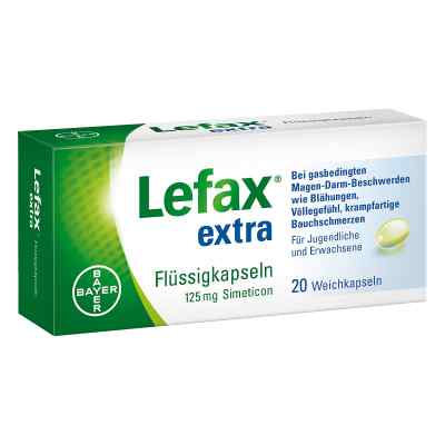 Lefax extra Flüssig Kapseln 20 stk von Bayer Vital GmbH PZN 00614943