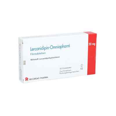 Lercanidipin-Omniapharm 20mg 50 stk von Recordati Pharma GmbH PZN 10042235
