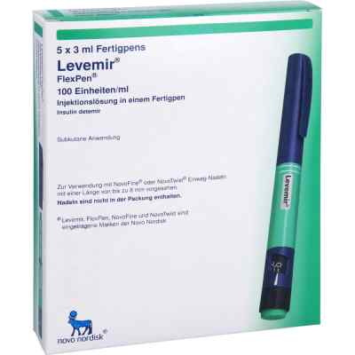 Levemir Flexpen 100 Einheiten/ml iniecto -l.fertigpen 5X3 ml von kohlpharma GmbH PZN 17165509