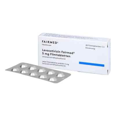 Levocetirizin Fairmed 5 mg Filmtabletten 20 stk von Fair-Med Healthcare GmbH PZN 16580761