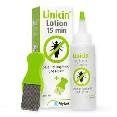 Linicin Lotion mit Läusekamm